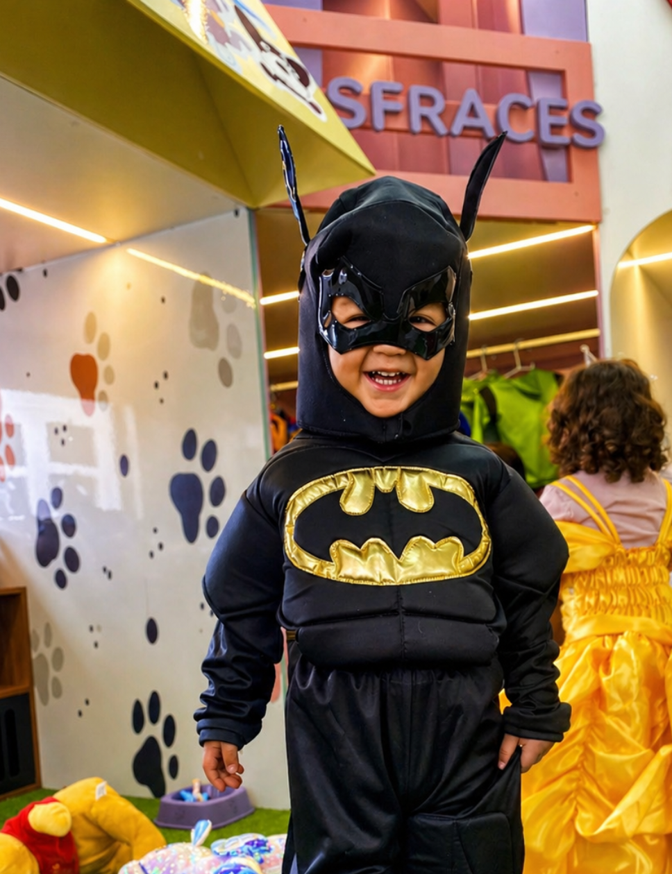 Niño explorando el rincón de juego simbólico en Ludikids, espacio de desarrollo infantil en Cuenca